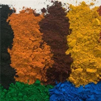 Txheem Hlau Oxide Pigments|Liab, Daj, Dub, Txiv kab ntxwv, Xim av|Custom Colours & Xim Codes Muaj